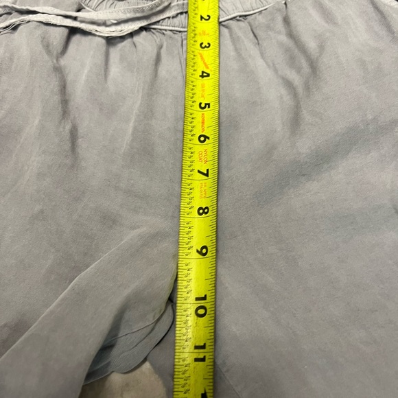 mod o doc Women’s Size XS TENCEL Blue CROPPED Pants Wide Leg W/slit Either Side - Picture 12 of 13